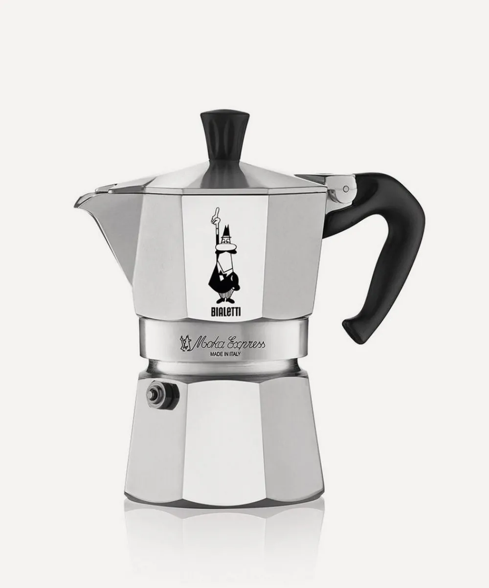 Bialetti Glass & Drinksware^3 Cup Moka Express Stovetop Coffee Maker