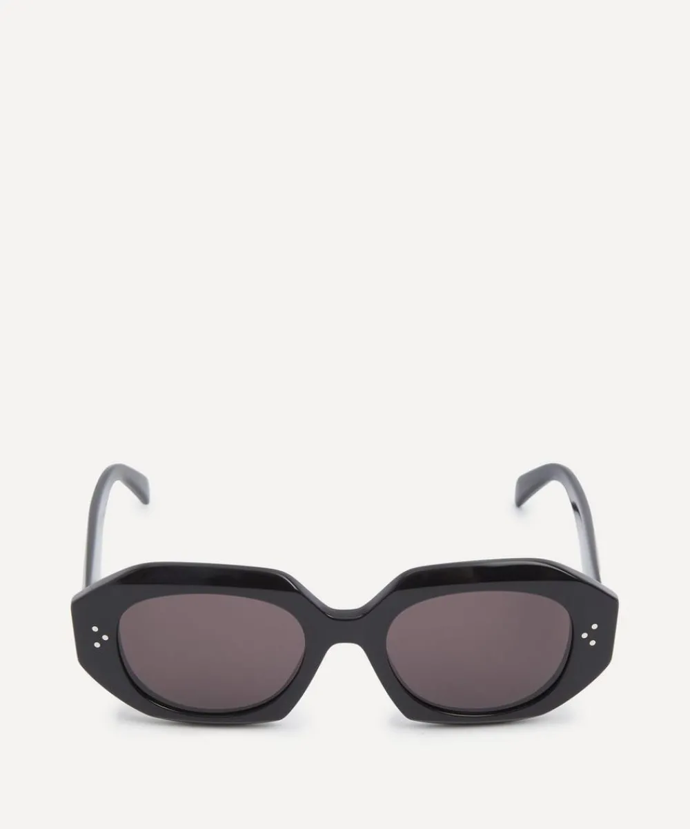 Celine Sunglasses & Glasses^3 Dots Black Acetate Oval Sunglasses