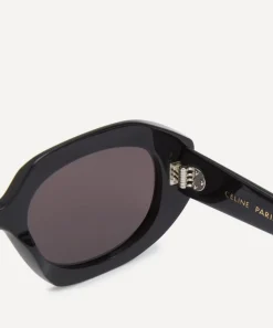 Celine Sunglasses & Glasses^3 Dots Black Acetate Oval Sunglasses