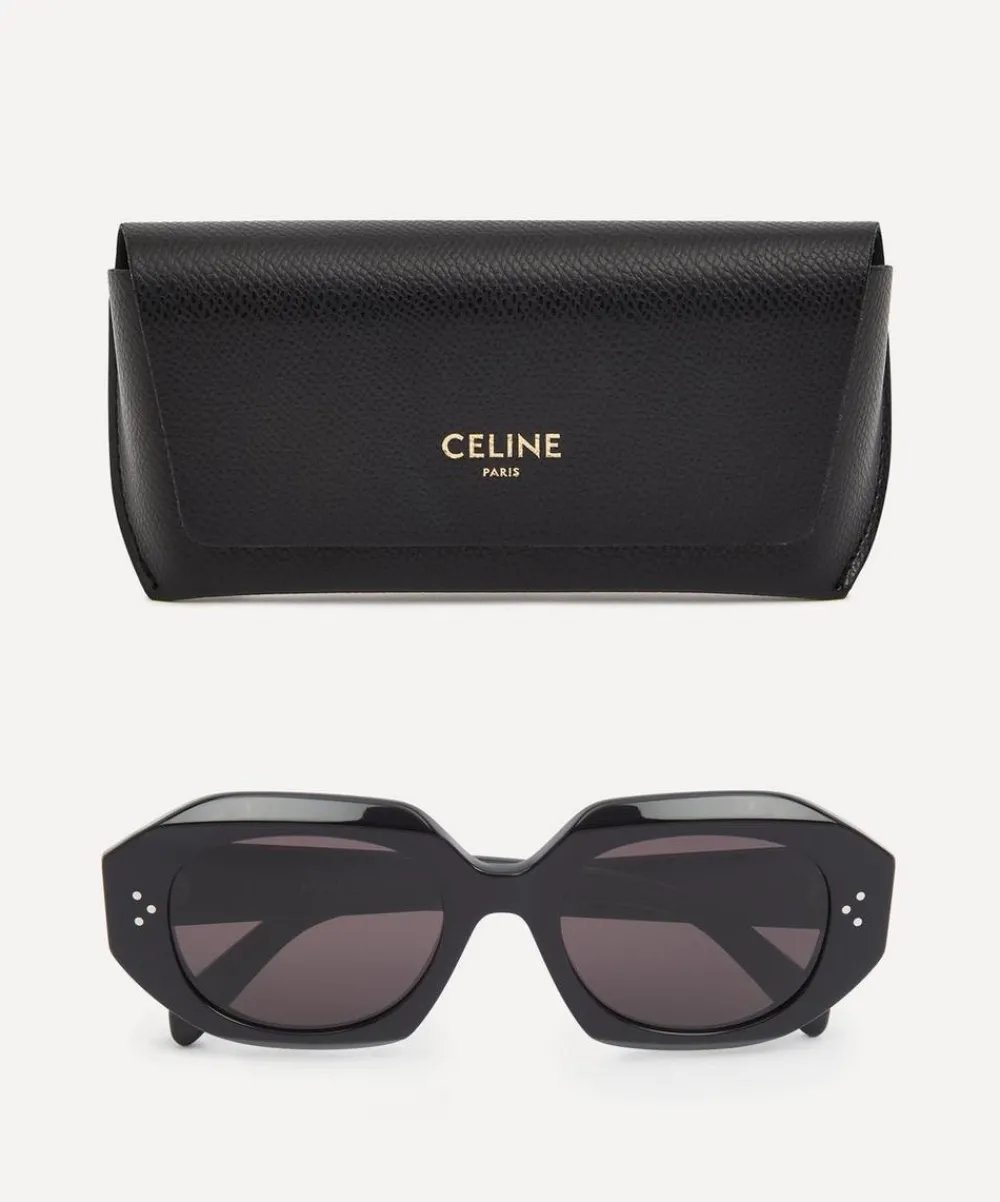Celine Sunglasses & Glasses^3 Dots Black Acetate Oval Sunglasses