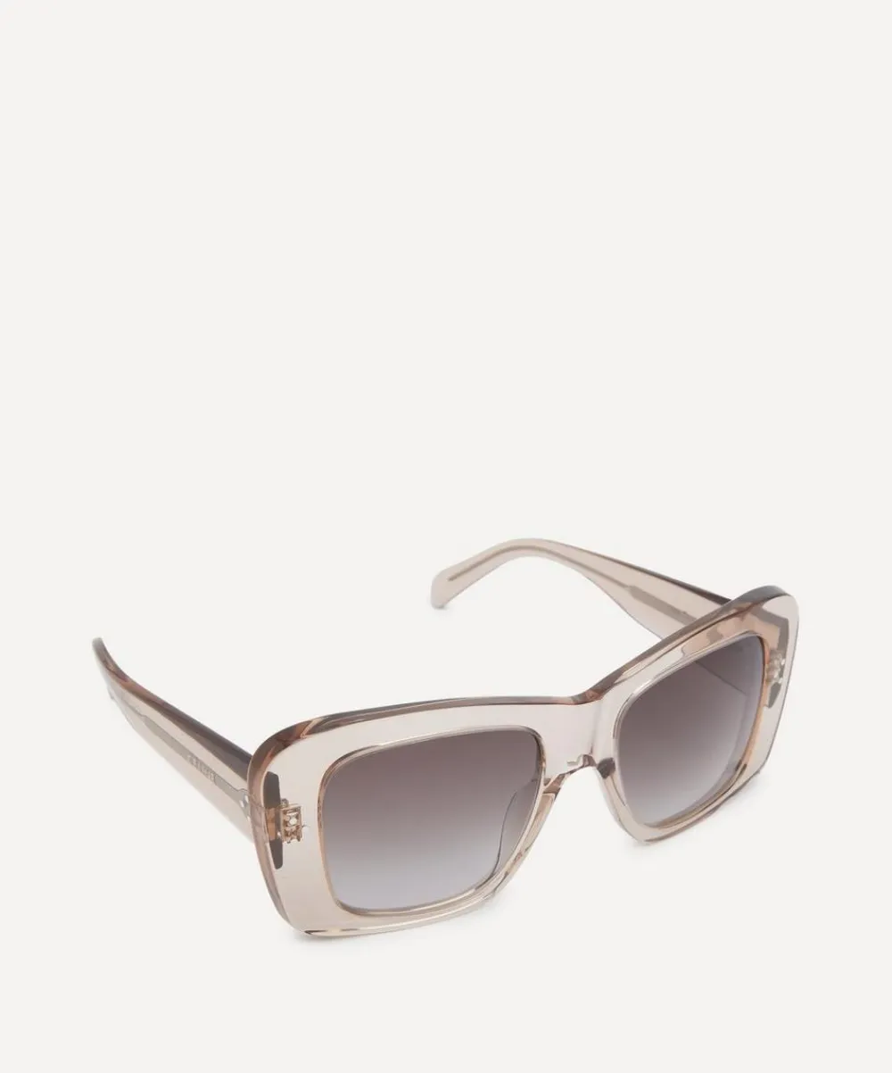 Celine Sunglasses & Glasses^3 Dots Brown Transparent Acetate Square Sunglasses