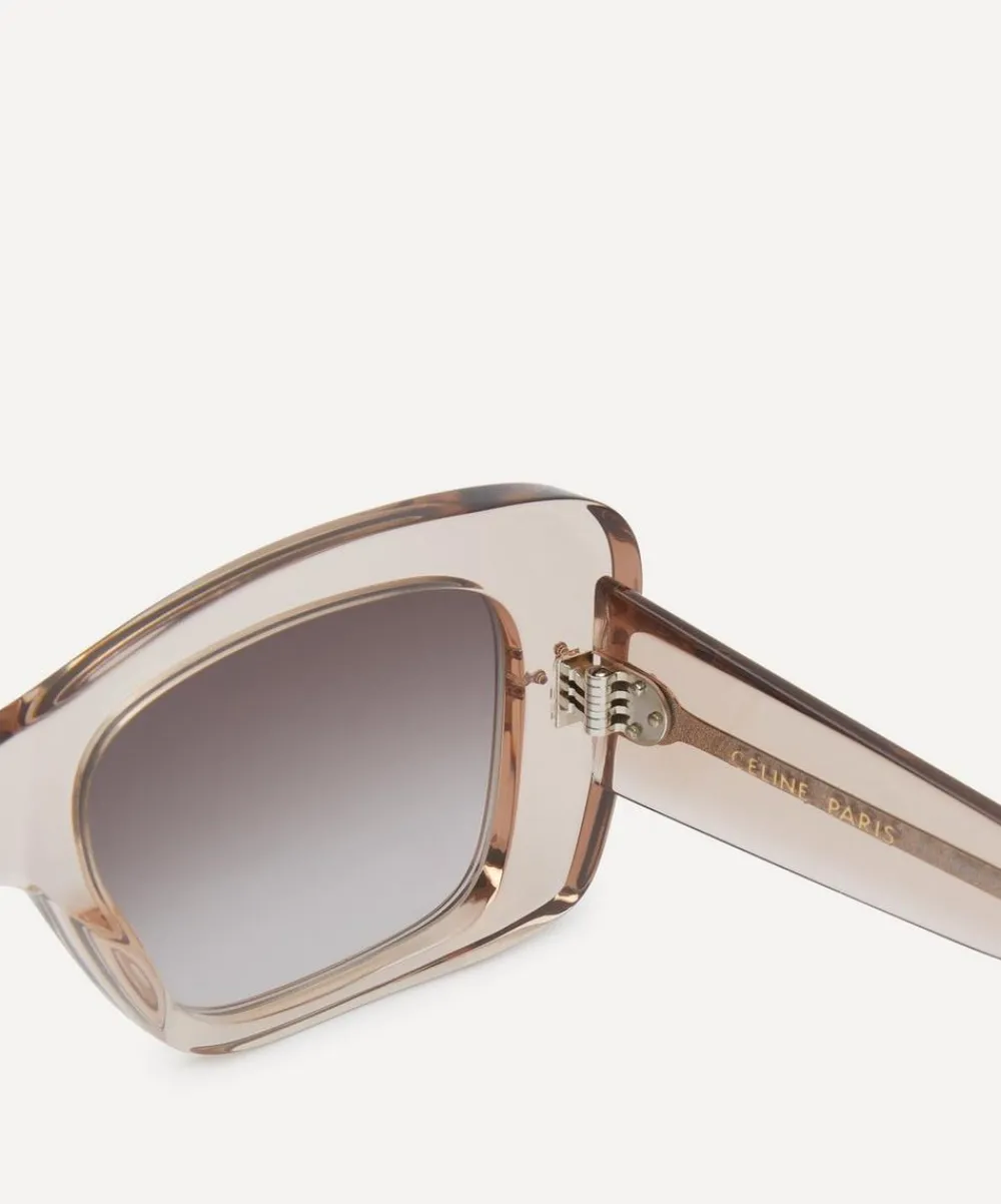 Celine Sunglasses & Glasses^3 Dots Brown Transparent Acetate Square Sunglasses