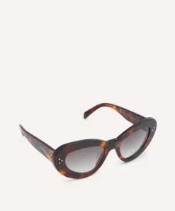 Celine Sunglasses & Glasses^3 Dots Havana Acetate Butterfly Sunglasses