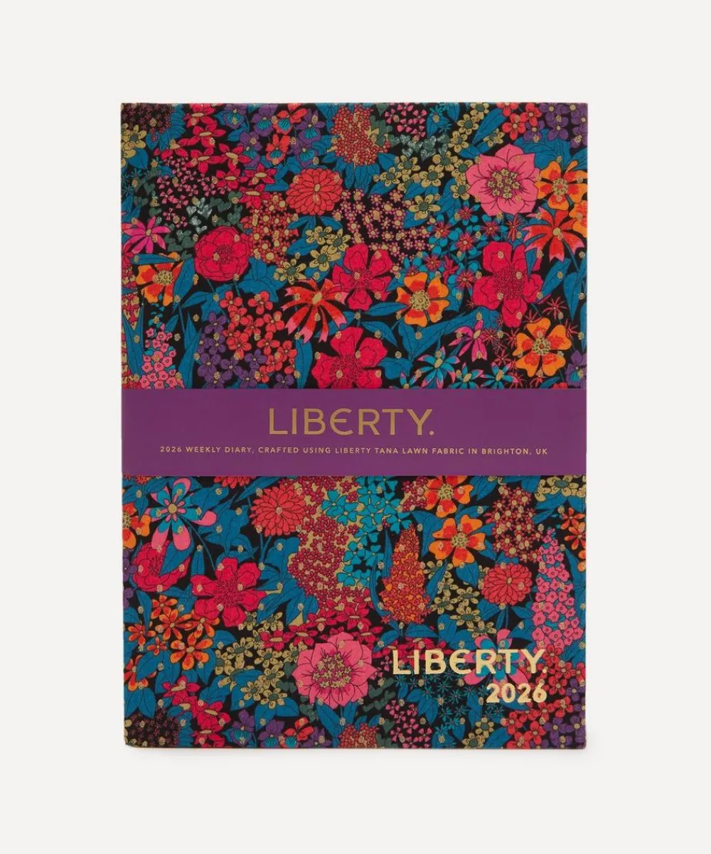 Liberty Stationery And Games^2026 Fabric Diary Ciara Spot