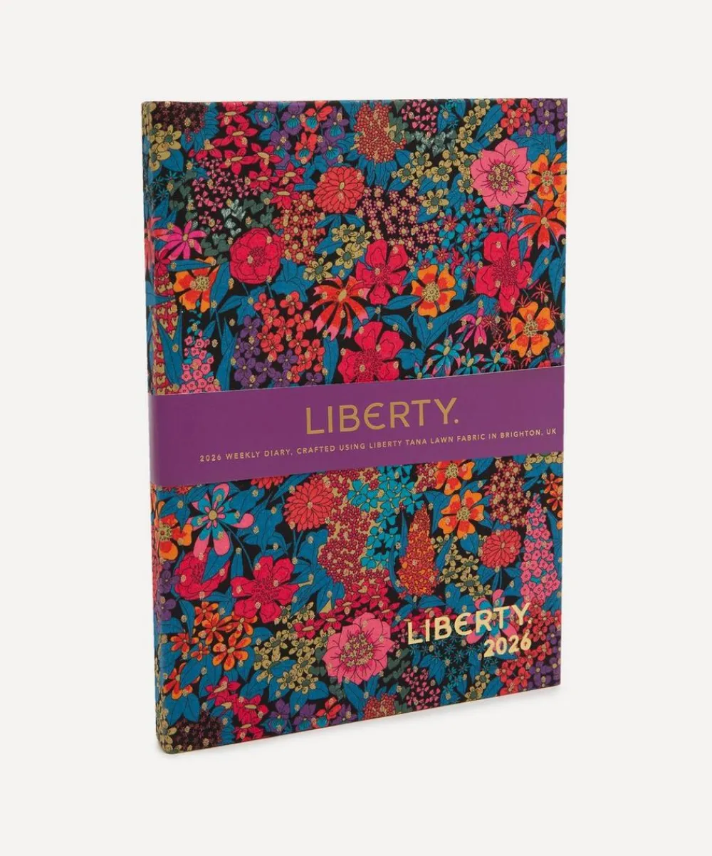 Liberty Stationery And Games^2026 Fabric Diary Ciara Spot
