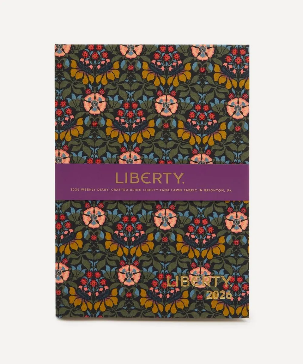 Liberty Stationery And Games^2026 Fabric Diary Persephone