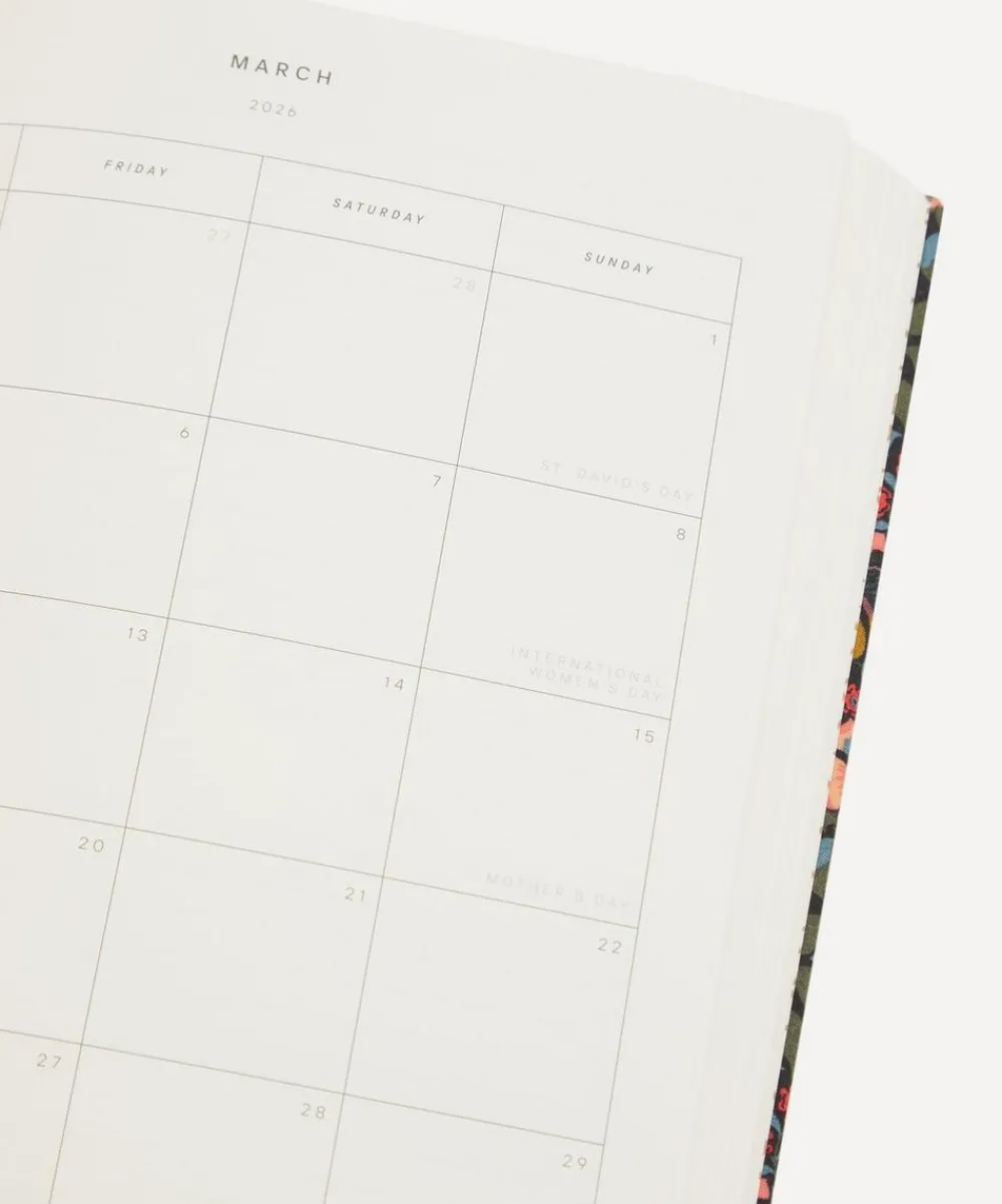 Liberty Stationery And Games^2026 Fabric Diary Persephone