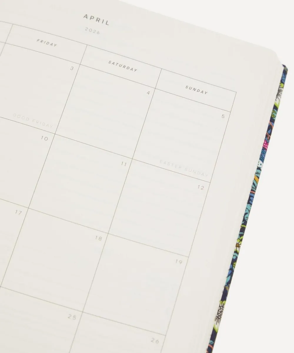 Liberty Stationery And Games^2026 Fabric Diary Strawberry Thief