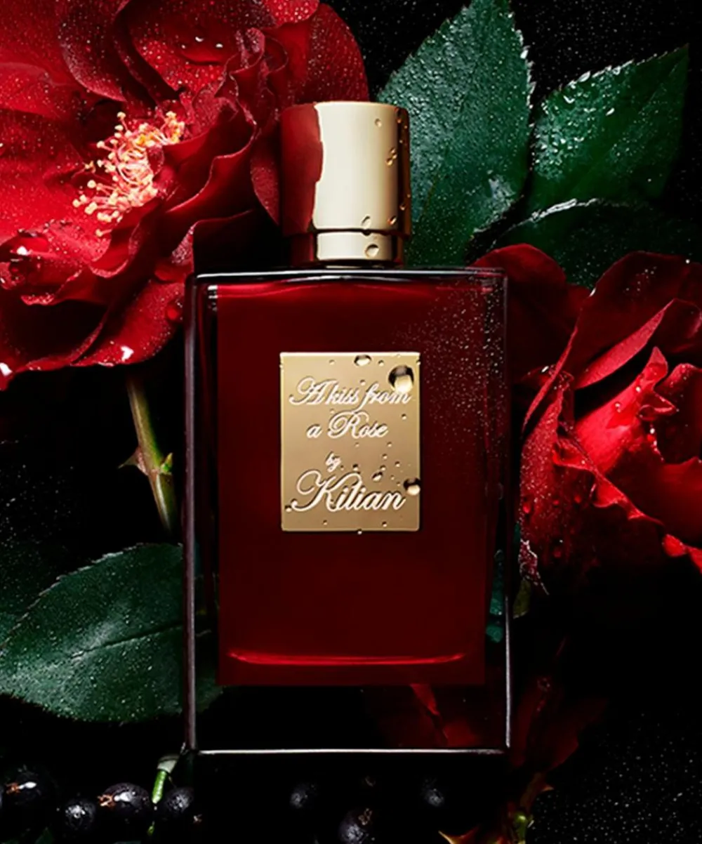 KILIAN PARIS Womens Perfume^A Kiss From a Rose Refillable Eau de Parfum 50ml