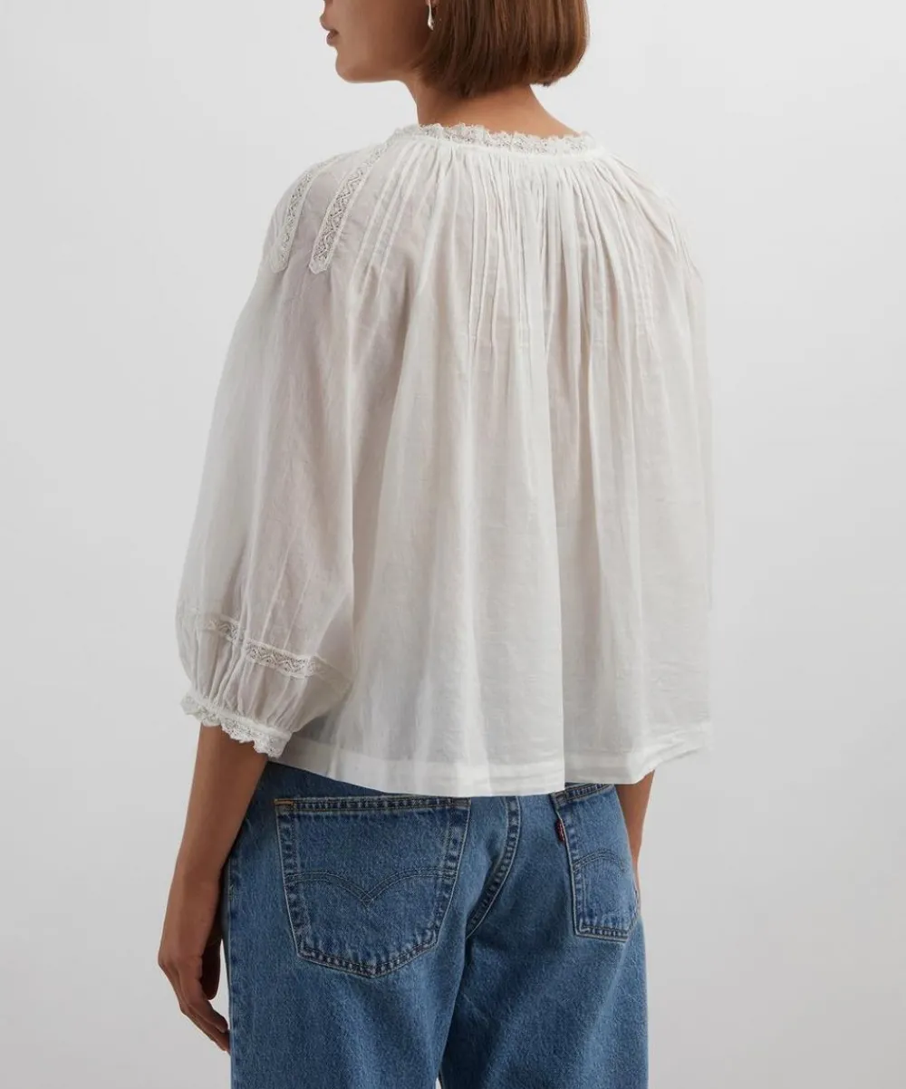 DÔEN Tops^Abigail Cotton Lace Top