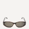 Isabel Marant Sunglasses & Glasses^Acetate Oval Cat Eye Havana Sunglasses