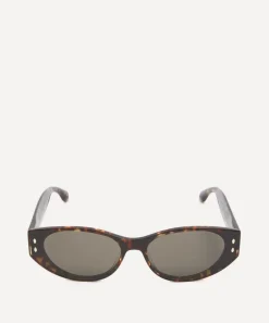 Isabel Marant Sunglasses & Glasses^Acetate Oval Cat Eye Havana Sunglasses