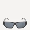 Isabel Marant Sunglasses & Glasses^Acetate Rectangular Cat Eye Black Sunglasses