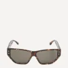 Isabel Marant Sunglasses & Glasses^Acetate Rectangular Cat Eye Havana Sunglasses