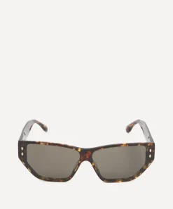 Isabel Marant Sunglasses & Glasses^Acetate Rectangular Cat Eye Havana Sunglasses