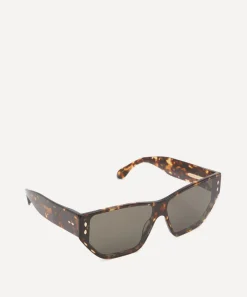 Isabel Marant Sunglasses & Glasses^Acetate Rectangular Cat Eye Havana Sunglasses