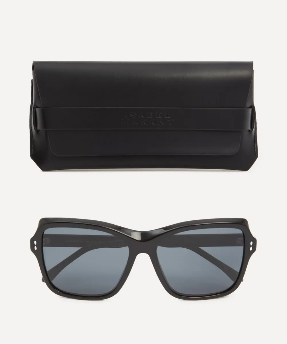 Isabel Marant Sunglasses & Glasses^Acetate Square Black Sunglasses