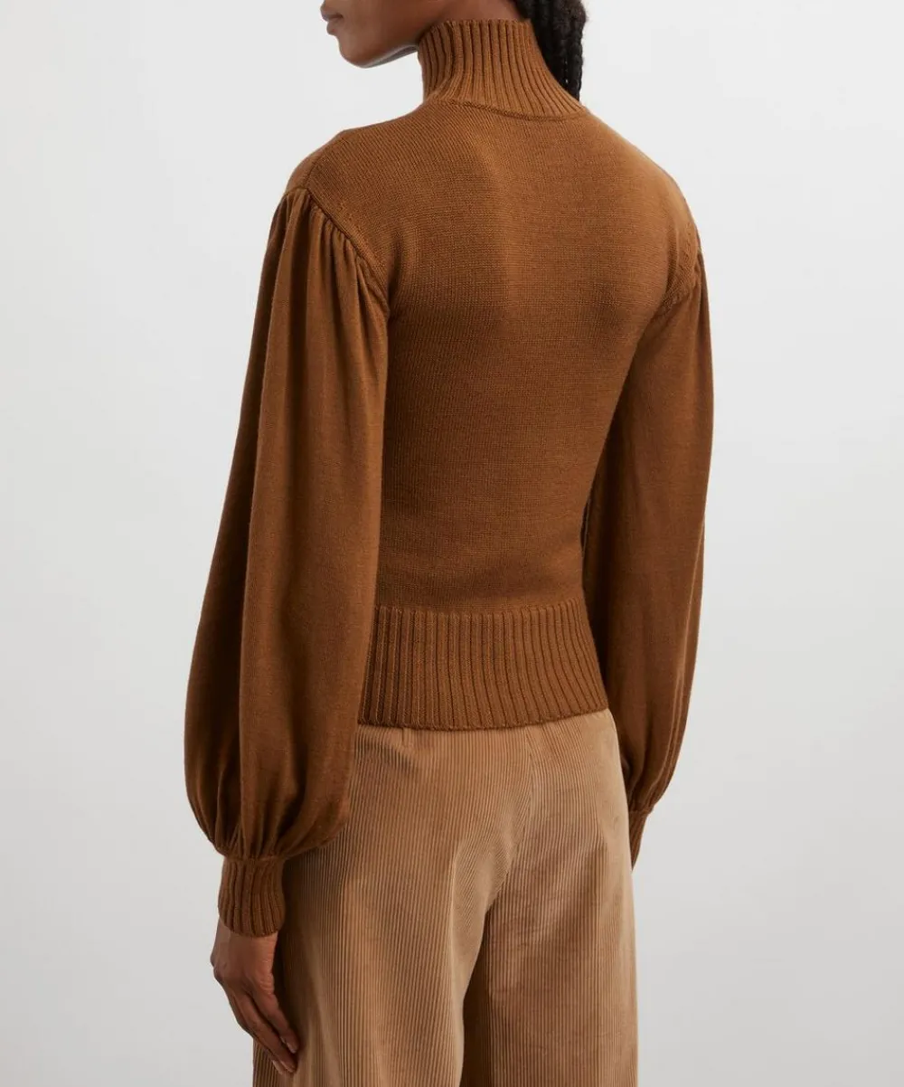 Max Mara Knitwear^Acume Wide-Sleeved Wool Jumper