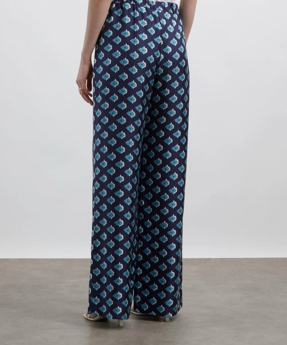Liberty Trousers & Shorts^Adamas Silk Palazzo Trousers