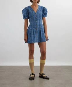 Damson Madder Dresses^Adeline Denim Mini Dress