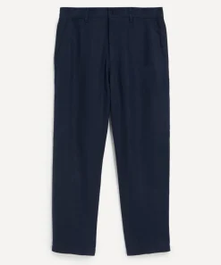 NN07 Trousers^Aden Straight-Leg Linen Trousers
