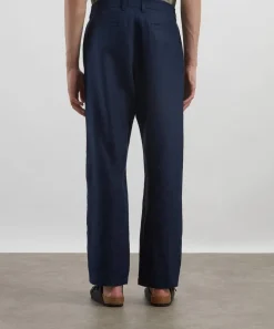NN07 Trousers^Aden Straight-Leg Linen Trousers