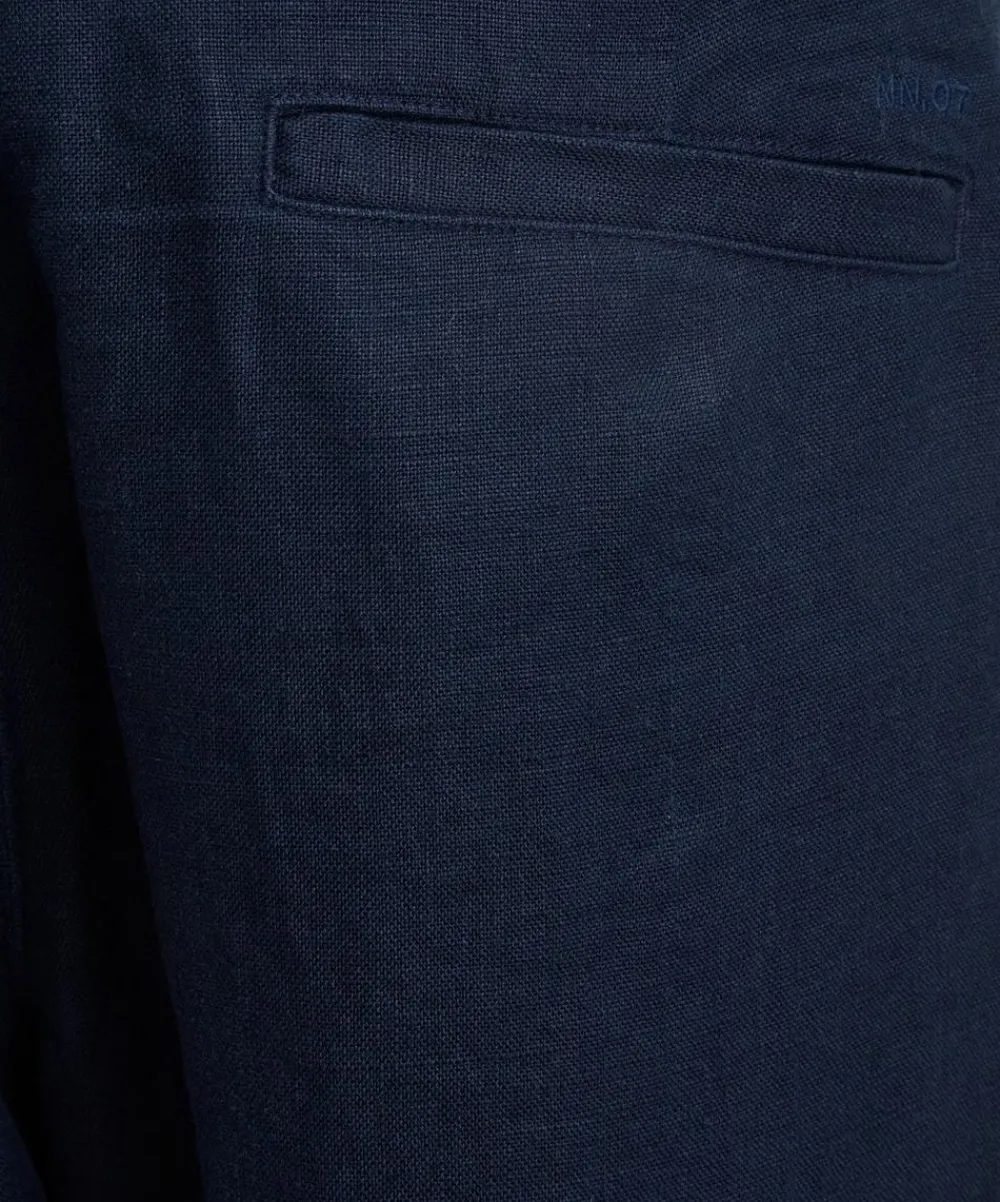 NN07 Trousers^Aden Straight-Leg Linen Trousers