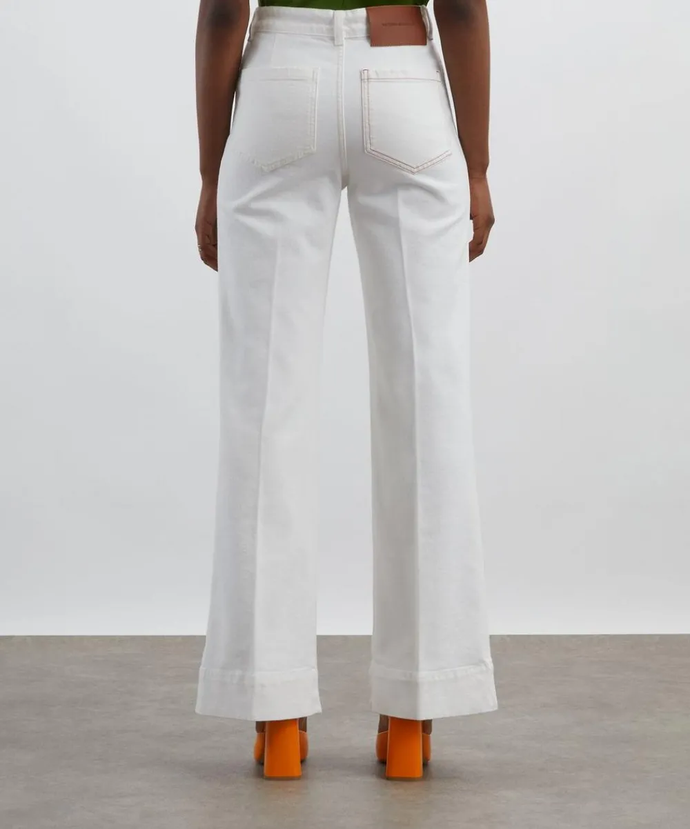Victoria Beckham Jeans^Alina High Waist Jeans in Washed White