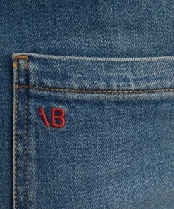 Victoria Beckham Jeans^Alina High Waisted Jeans in Washed Blue