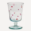 Marin Montagut Glass & Drinksware^All in Hearts Love Wine Glass