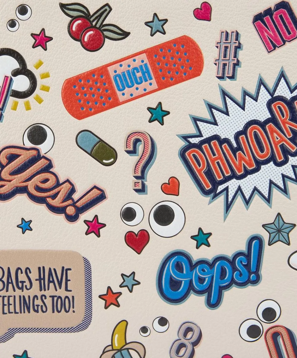 Anya Hindmarch Stationery And Games^All Over Stickers Laptop Case