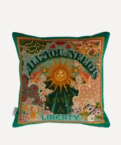Liberty Cushions|Living Room^All You Need is Love Square Velvet Cushion