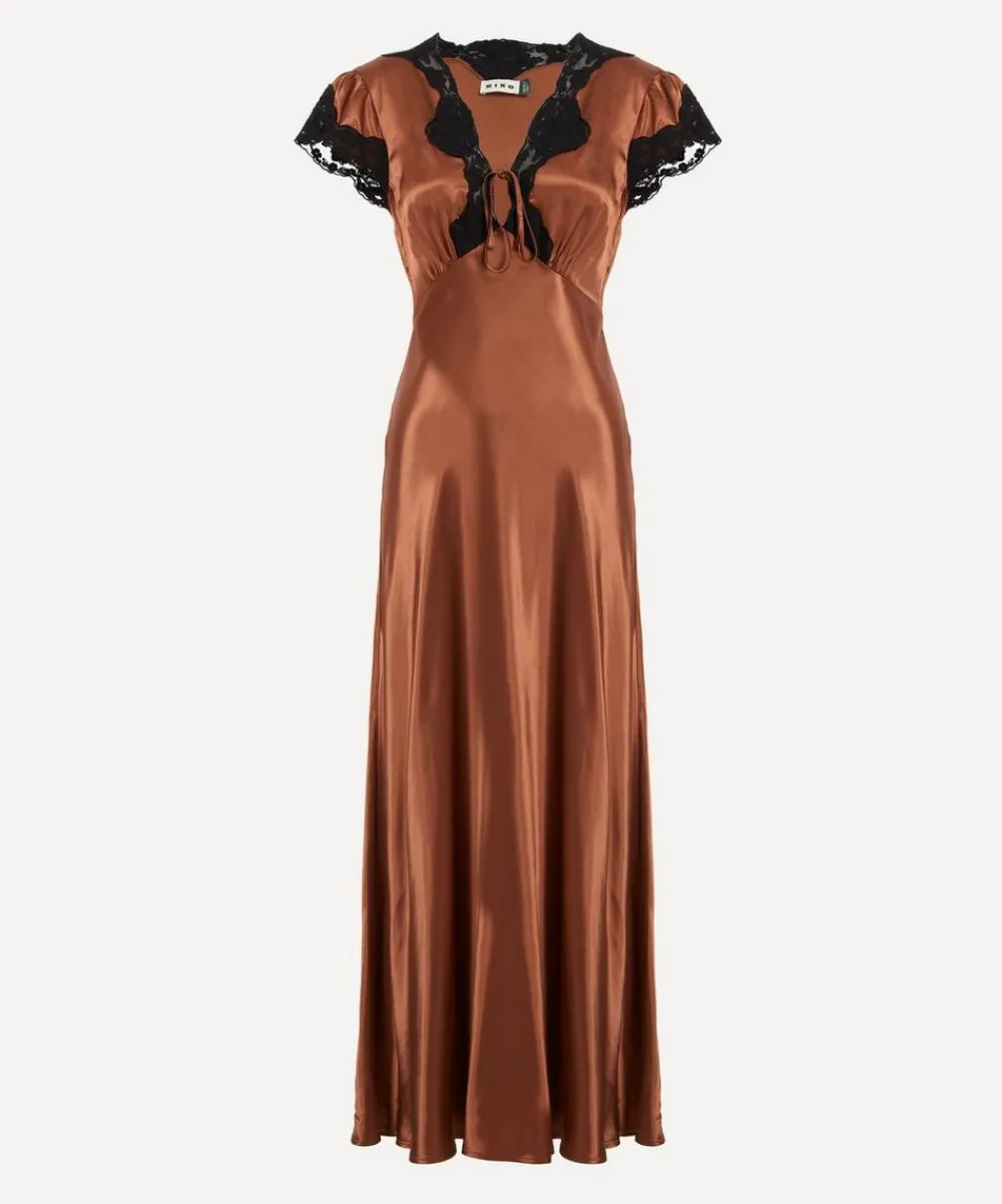 RIXO Dresses^Amari Bronze Midi Dress