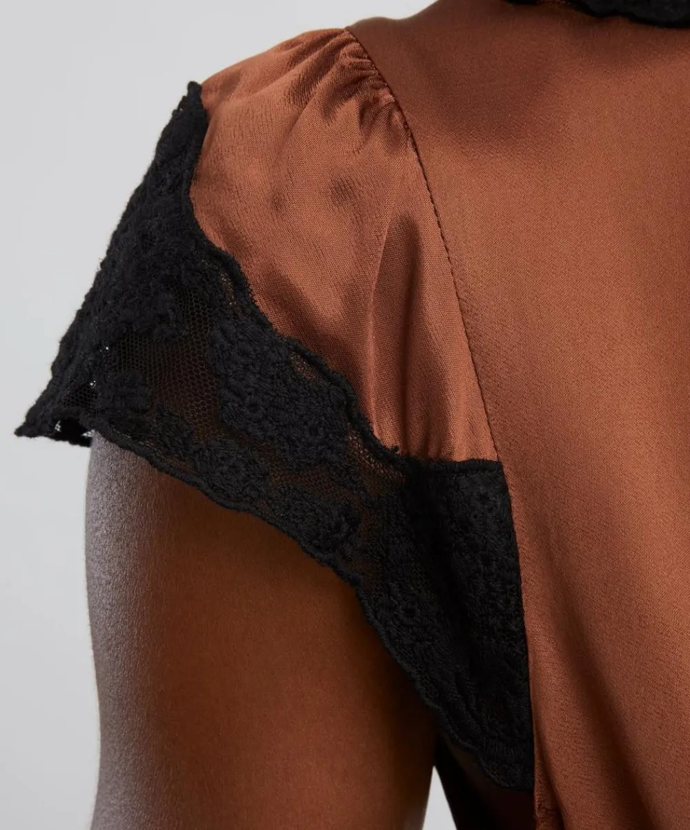 RIXO Dresses^Amari Bronze Midi Dress