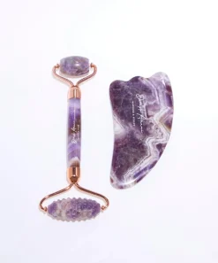 Dimple Amani Tools & Accessories^Amethyst Violet Guasha and Roller Set with Reflex Pen