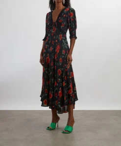 RIXO Dresses^Amina Claudia Rose Midi Dress