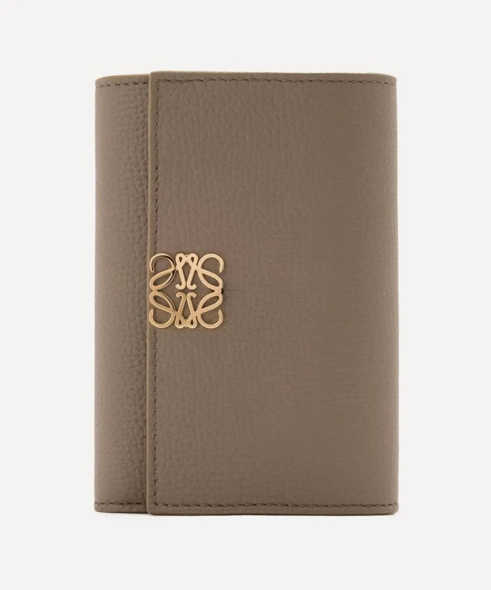 Loewe Travel Accessories^Anagram Small Vertical Leather Wallet