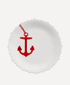 Astier de Villatte Tableware^Anchor Large Dinner Plate