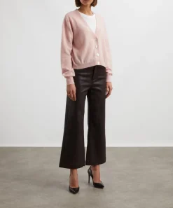 Paige Jeans^Anessa Wide Leg Jeans in Chicory Coffee Luxe Coating