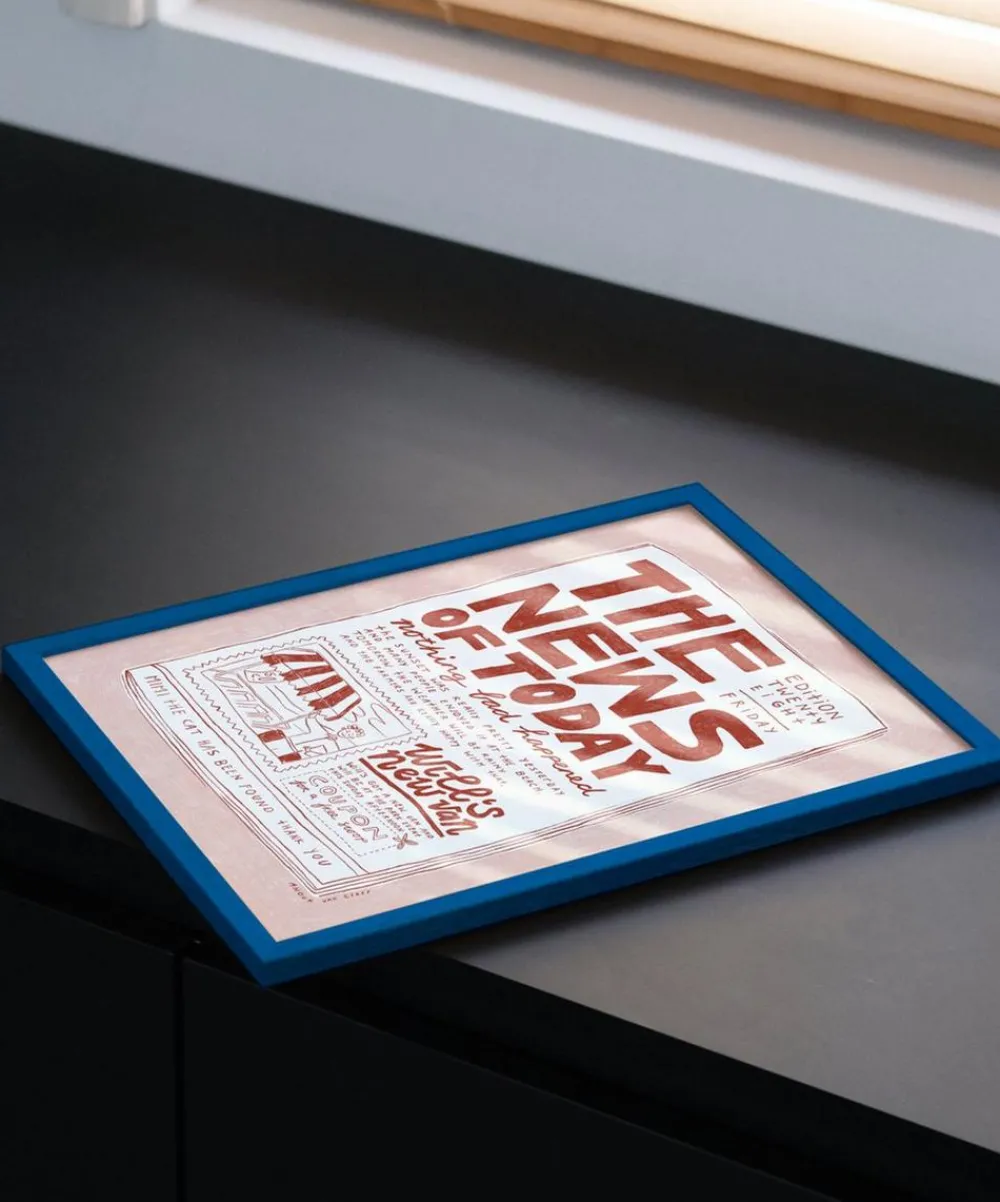PSTR Studio Wall Art^Anouk van Cleef The News of Today Framed Print