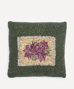 By Walid Cushions^Antique Floral Textile Cushion 1418
