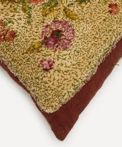 By Walid Cushions|Living Room^Antique Floral Textile Cushion 1305