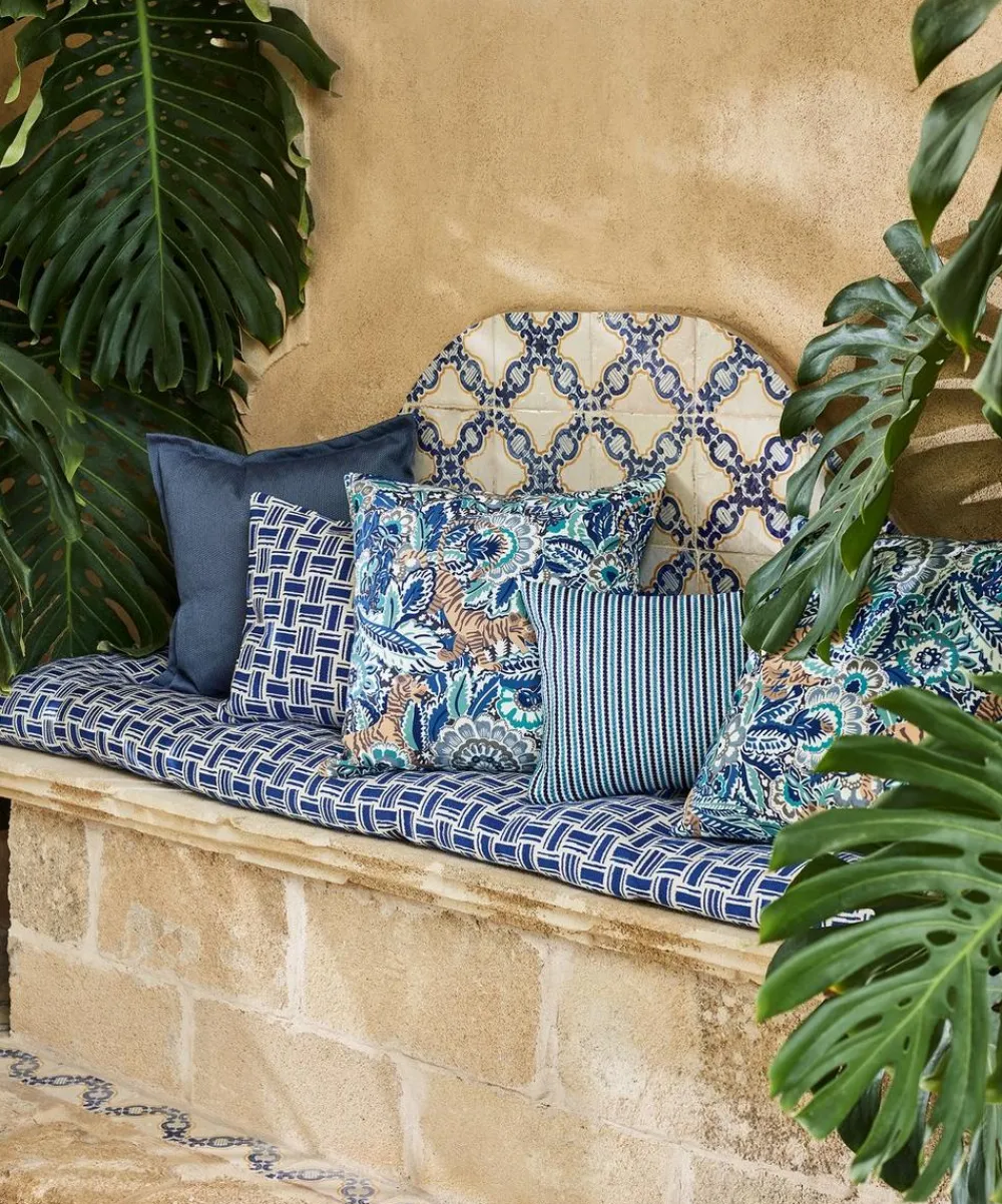 Liberty Interiors Furnishing Fabrics^Arbor Penhurst in Lapis – Outdoor