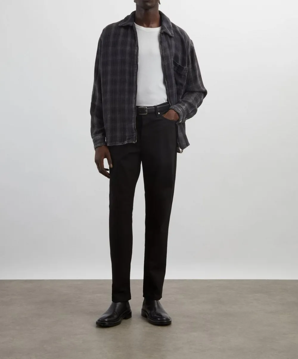 Won Hundred Jeans^Archer Rinse Black Relaxed Slim-Fit Jeans