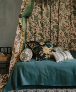 Liberty Interiors Furnishing Fabrics^Archive Geo Marsden Velvet in Jade Stone