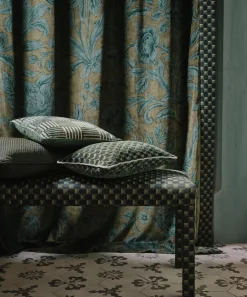 Liberty Interiors Furnishing Fabrics^Archive Geo Marsden Velvet in Jade Stone