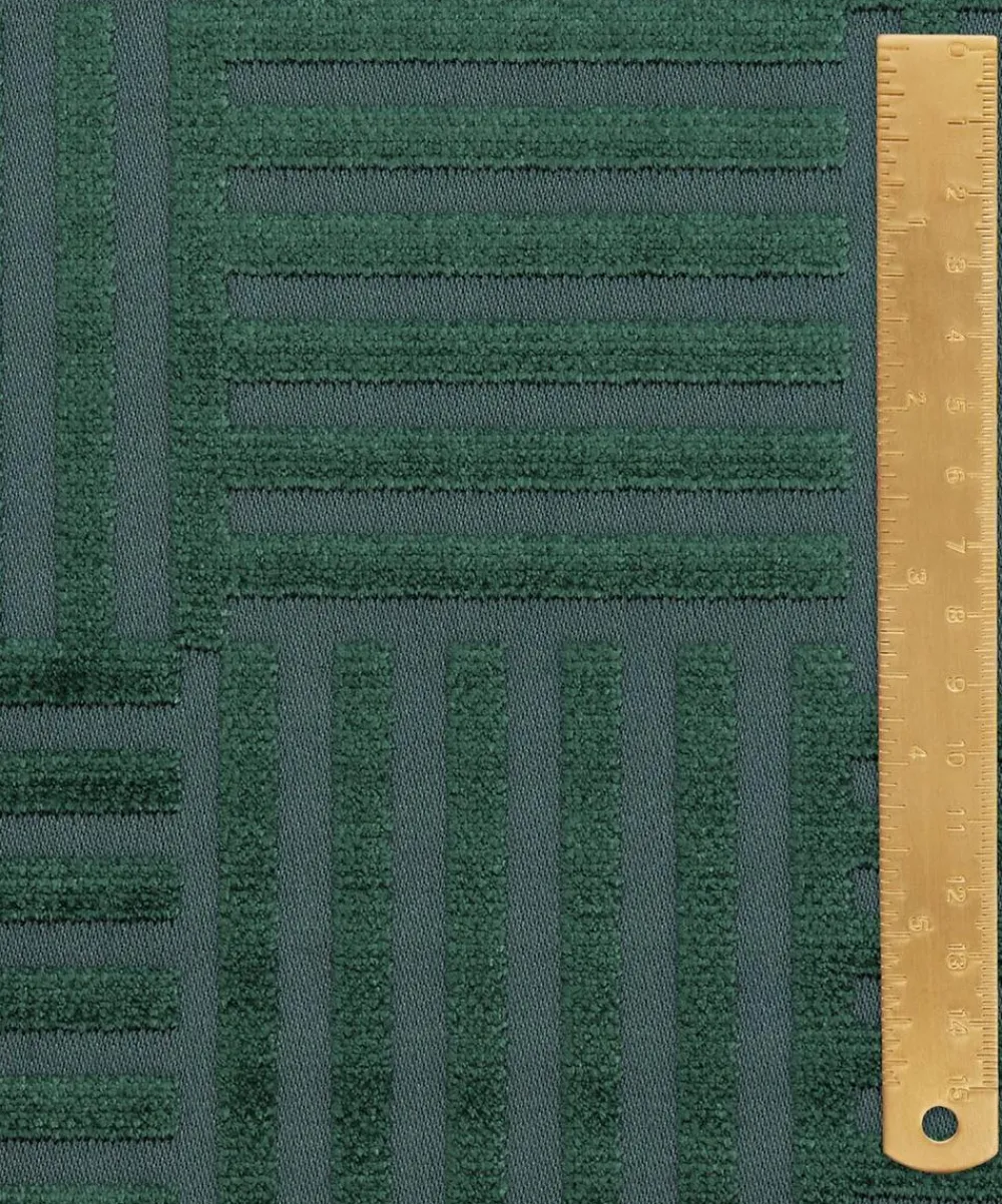 Liberty Interiors Furnishing Fabrics^Archive Geo Marsden Velvet in Jade