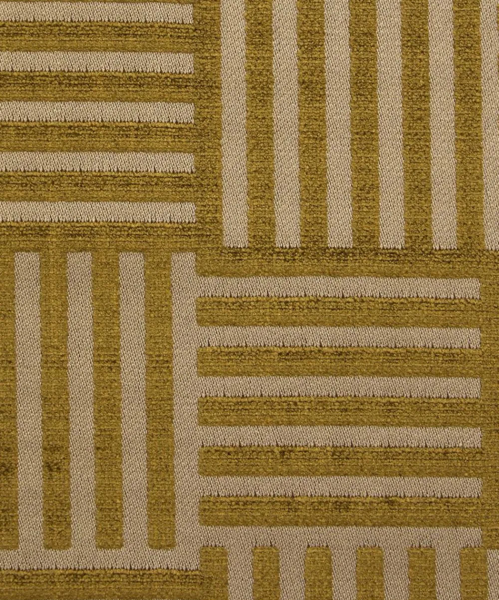 Liberty Interiors Furnishing Fabrics^Archive Geo Marsden Velvet in Kelp