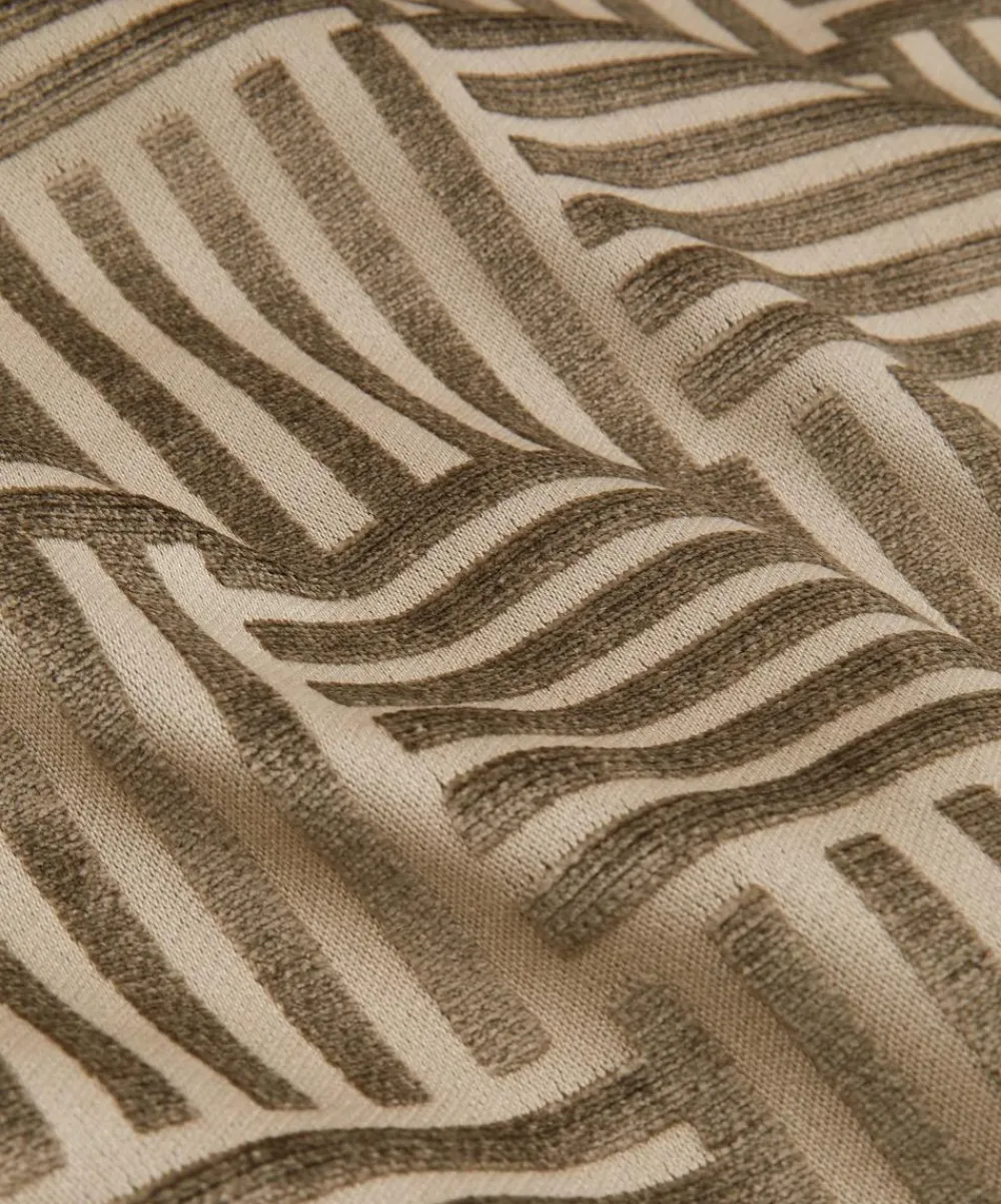 Liberty Interiors Furnishing Fabrics^Archive Geo Marsden Velvet in Pewter