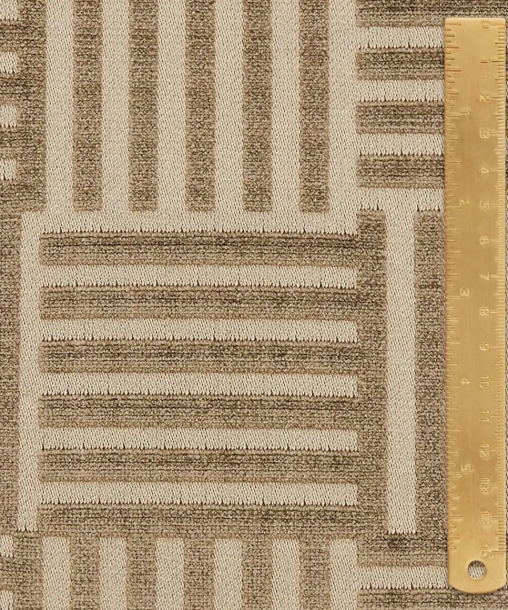 Liberty Interiors Furnishing Fabrics^Archive Geo Marsden Velvet in Pewter